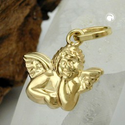 pendant small angel 9k gold