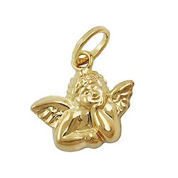 pendant small angel 9k gold