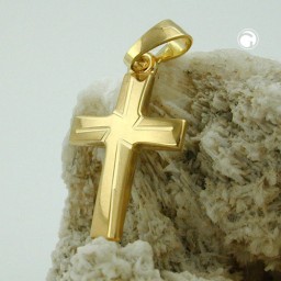 pendant cross 9k gold