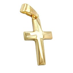 pendant cross 9k gold