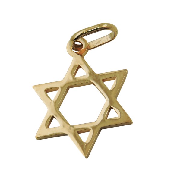 pendant star of david 14k gold