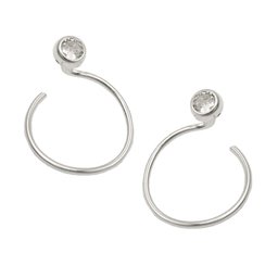 Ear Cuffs Spiral Zirconia Silver 925