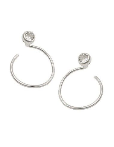 Ear Cuffs Spiral Zirconia Silver 925