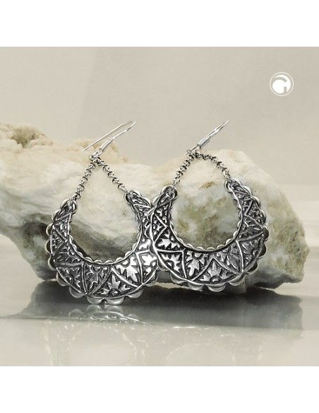 Earkroks Oriental Oxidated Silver 925