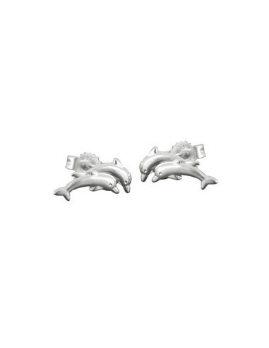Earstuds 11mm Dolphin Silver 925
