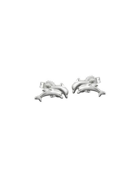 Earstuds 11mm Dolphin Silver 925