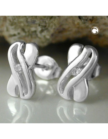 Earstuds Cubic Zirconia Silver 925