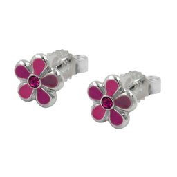 Earstuds Flower Silver 925