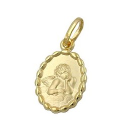 pendant baby's christening 9k gold