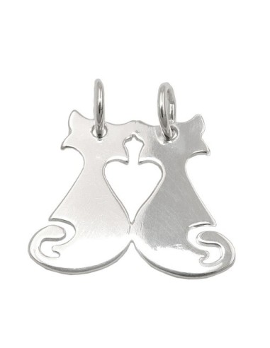 Friendship Hängsmycke Cat/Cat Silver 925