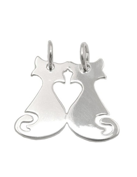 Friendship Hängsmycke Cat/Cat Silver 925