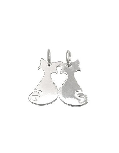 Friendship Hängsmycke Cat/Cat Silver 925