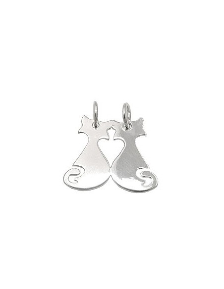 Friendship Hängsmycke Cat/Cat Silver 925
