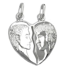 Friendship Hängsmycke Woman & Man Silver 925