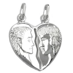 Friendship Hängsmycke Woman & Man Silver 925