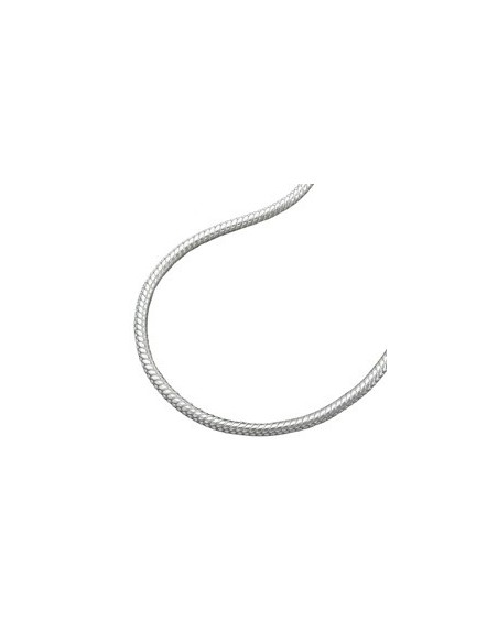 Halsband 1,3mm Round Snake Kedja Silver 925 36cm