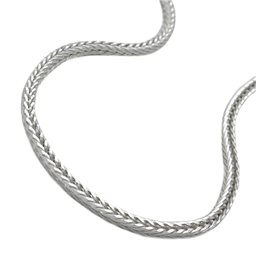 Halsband 1,5mm Foxtail Kedja Square Silver 925 50cm