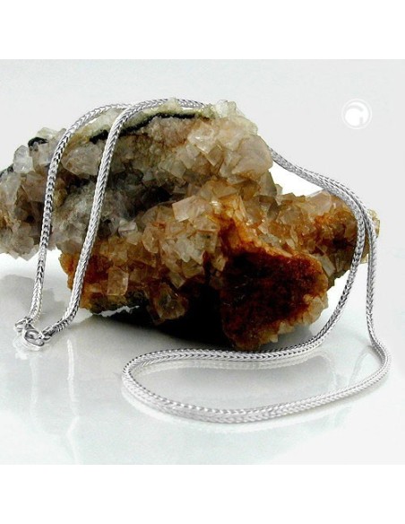 Halsband 1,5mm Foxtail Kedja Square Silver 925 50cm