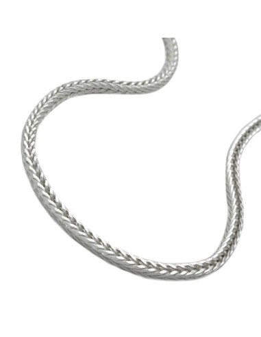 Halsband 1,5mm Foxtail Kedja Square Silver 925 50cm