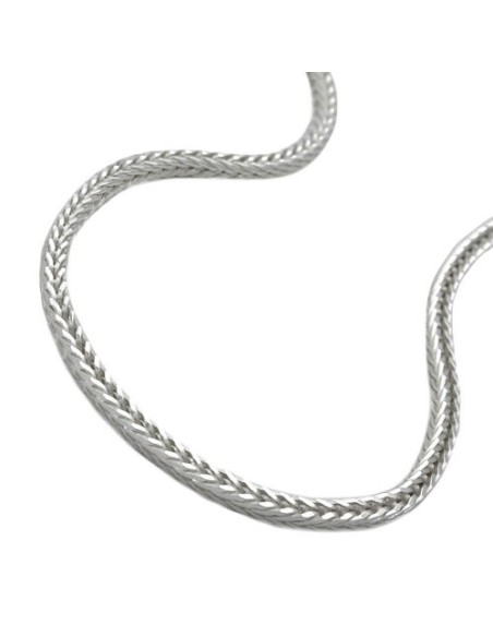 Halsband 1,5mm Foxtail Kedja Square Silver 925 50cm