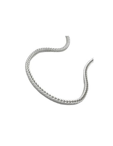 Halsband 1,5mm Foxtail Kedja Square Silver 925 50cm