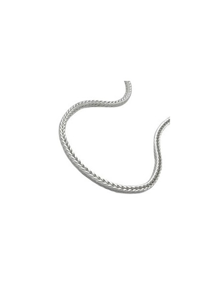 Halsband 1,5mm Foxtail Kedja Square Silver 925 50cm