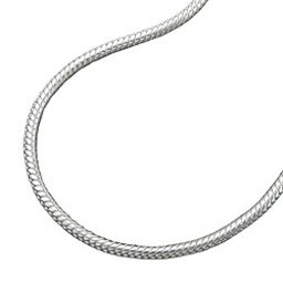 Halsband 1,5mm Round Snake Kedja Shiny Silver 925 80cm