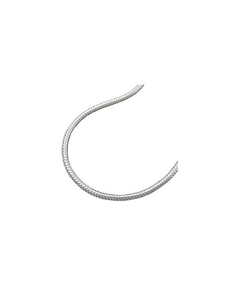 Halsband 1,5mm Round Snake Kedja Shiny Silver 925 80cm