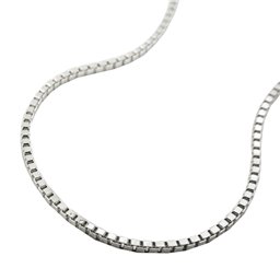 Halsband 1.3mm Box Kedja Venetian Kedja Silver 925 36cm