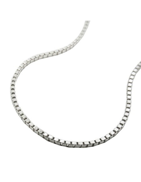 Halsband 1.3mm Box Kedja Venetian Kedja Silver 925 36cm