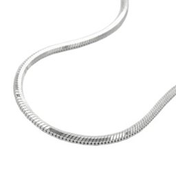 Halsband 1.3mm Edged Snake Kedja Diamond Cut Silver 925 38cm