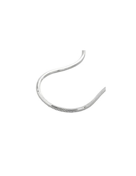 Halsband 1.3mm Edged Snake Kedja Diamond Cut Silver 925 45cm