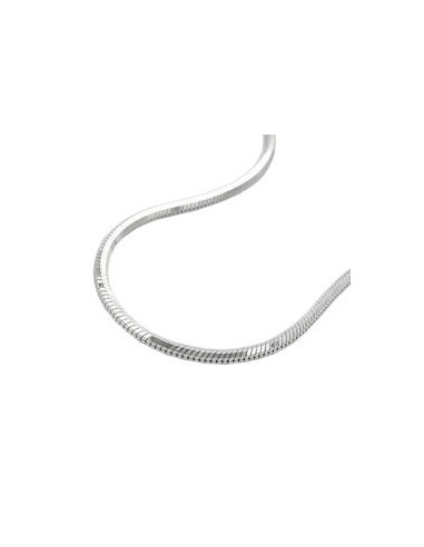 Halsband 1.3mm Edged Snake Kedja Diamond Cut Silver 925 50cm