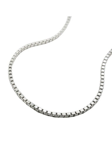 Halsband 1mm Venetian Box Kedja Diamond Cut Silver 925 36cm