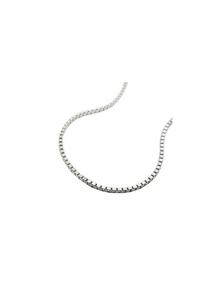 Halsband 1mm Venetian Box Kedja Diamond Cut Silver 925 40cm