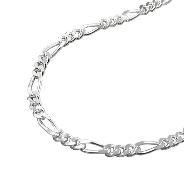 Halsband 2mm Figaro Kedja Silver 925 50cm