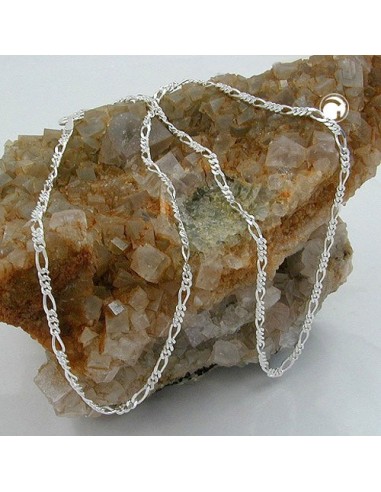 Halsband 2mm Figaro Kedja Silver 925 50cm