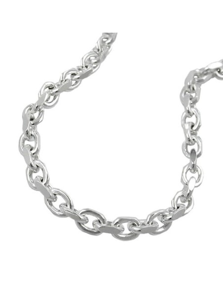 Halsband 3,5mm Anchor Kedja 4x Diamond Silver 925 50cm