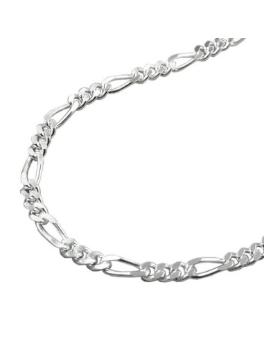 Halsband 3mm Figaro Kedja Silver 925 50cm