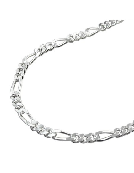 Halsband 3mm Figaro Kedja Silver 925 50cm