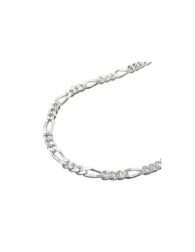 Halsband 3mm Figaro Kedja Silver 925 50cm