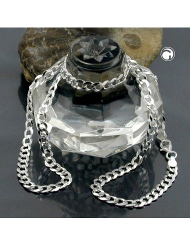 Halsband 4.5mm Flat Curb Kedja Silver 925 50cm