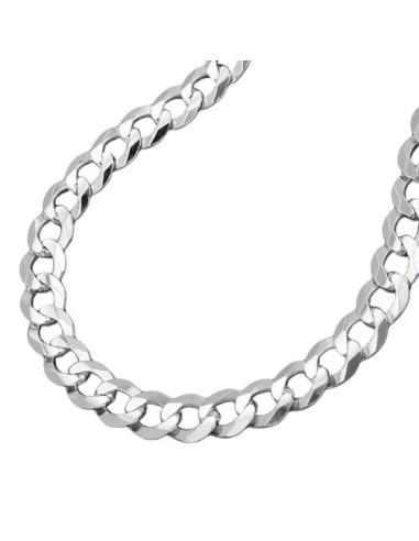 Halsband 4.5mm Flat Curb Kedja Silver 925 50cm