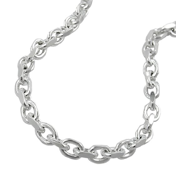 Halsband Anchor Kedja Diamond Cut Silver 925 19cm