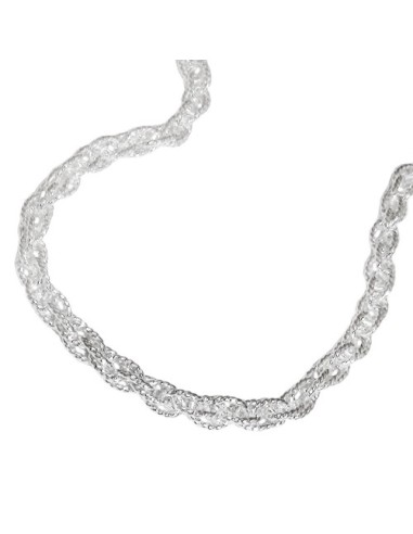 Halsband Double Anchor 45cm Silver 925
