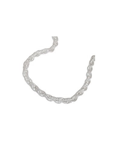 Halsband Double Anchor 45cm Silver 925