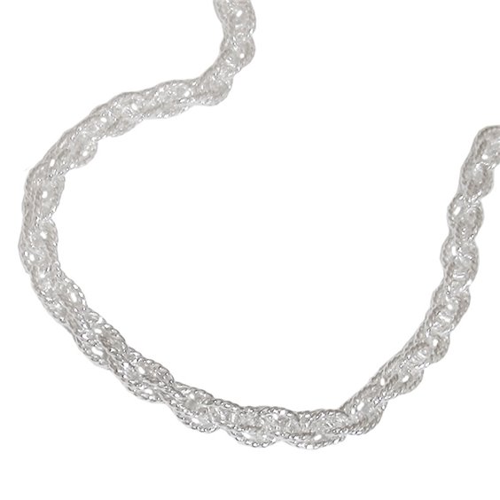 Halsband Double Anchor 50cm Silver 925