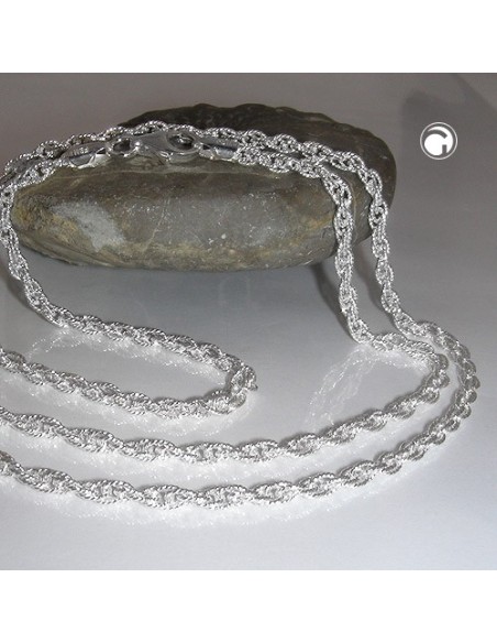 Halsband Double Anchor 50cm Silver 925