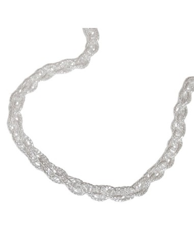Halsband Double Anchor 50cm Silver 925