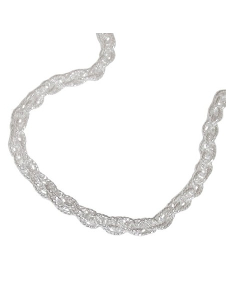 Halsband Double Anchor 50cm Silver 925